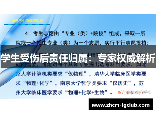 学生受伤后责任归属：专家权威解析