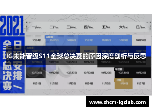 IG未能晋级S11全球总决赛的原因深度剖析与反思